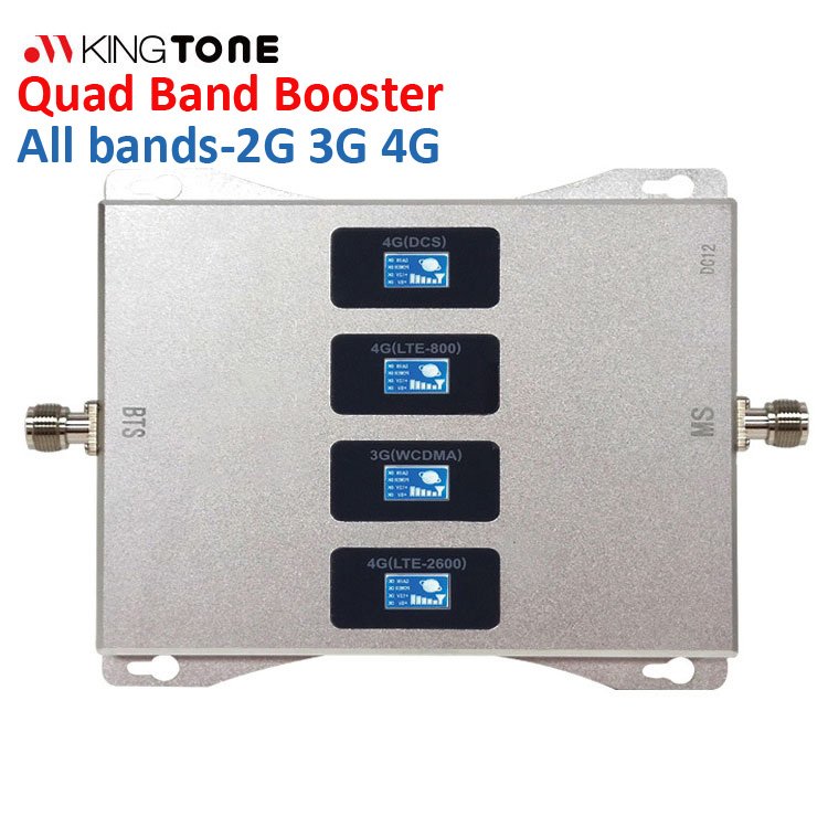 KT-GDWL-S4 Best Buy 4-Band Cell Phone Indoor Repeater Booster 900 1800 2100 2600MHz 3G 4G Lte Four Band Signal Booster